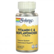 Заказать Solaray Vitamin C with Bioflavonoid 1:1 Ratio 500 мг 100 вег капc