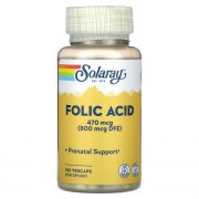 Заказать Solaray Folic Acid 470 мкг 100 вег капс