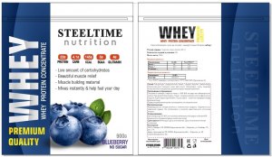 Заказать SteelTime Nutrition Whey 900 гр