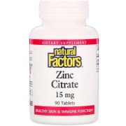 Заказать Natural Factors Zinc Citrate 15 мг 90 таб