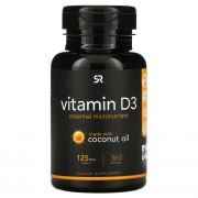 Заказать Sports Research Vitamin D3 with Coconut Oil 360 капс