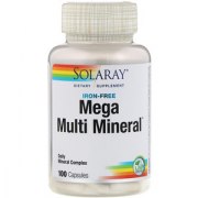 Заказать Solaray Mega Multi Mineral Iron-Free 100 капс