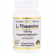 Заказать California Gold Nutrition L-theanine 100 мг 30 вег капс