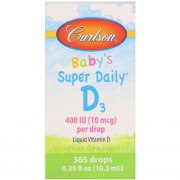 Заказать Carlson Super Daily D3 для детей 10 мкг (400 МЕ) 10,3 мл