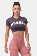 Заказать Nebbia Футболка укороченная Short Sleeve Sporty Crop Top 584 (Marron)
