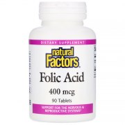 Заказать Natural Factors Folic Acid 400 мкг 90 таб
