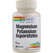 Заказать Solaray Magnesium Potassium Asportates 120 вег капс