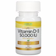 Заказать SuperNutrition Vitamin D3 50000 МЕ 50 softgels