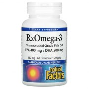 Заказать Natural Factors RxOmega-3 630 мг 60 софтгель