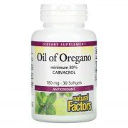 Заказать Natural Factors Oil of Oregano 180 мг 30 капс