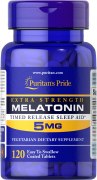 Заказать Puritan’s Pride Melatonin 5 мг Timed Release 120 таб