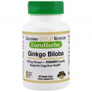 Заказать California Gold Nutrition Ginko Biloba 120 мг 60 капс